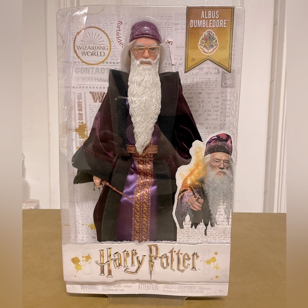 Harry Potter Albus Dumbledore doll first in the line with robe and wand NWT NRFB